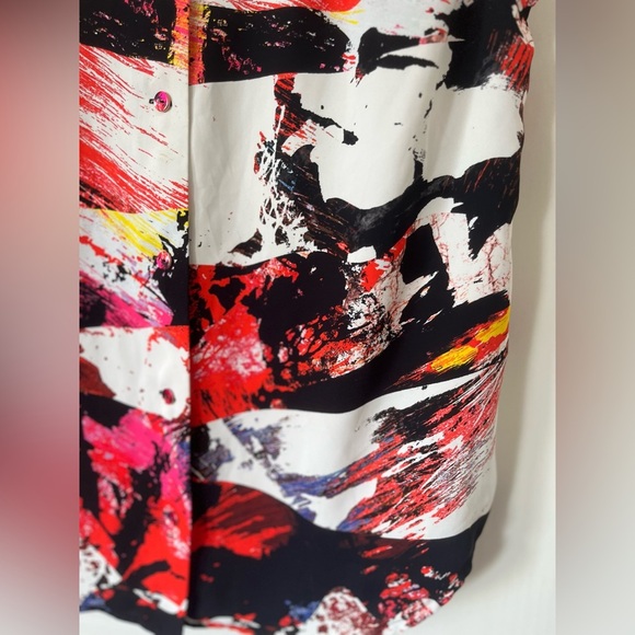 KENZO Paris Colourful Abstract Button Blouse - Picture 4 of 8